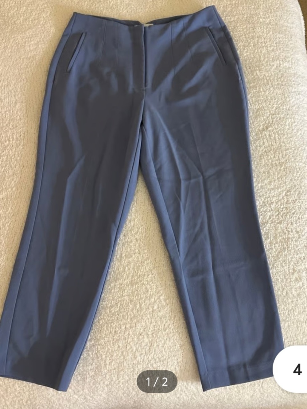 Nine West Light Blue Tapered Dress Pants - Picture 3 of 4